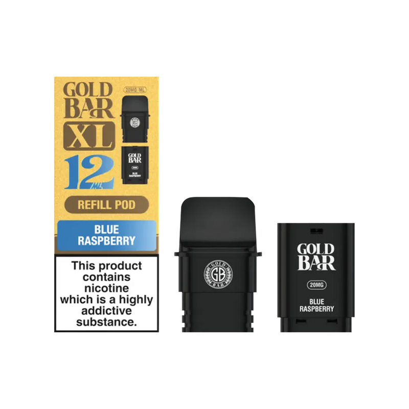 Blue Raspberry Gold Bar XL Refill Pack