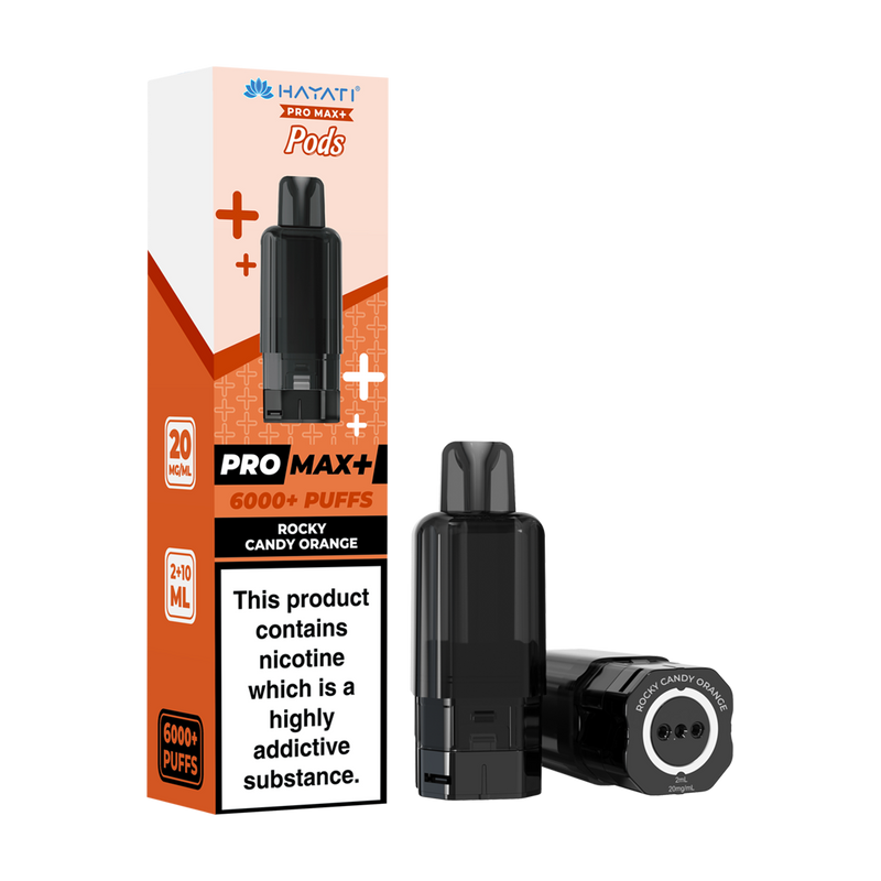 Hayati Pro Max+ Refill Pods - Rocky Candy Orange