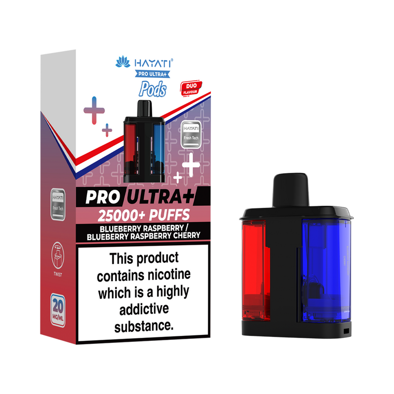 Hayati Pro Ultra Plus Refill Pack - Blueberry Raspberry Cherry