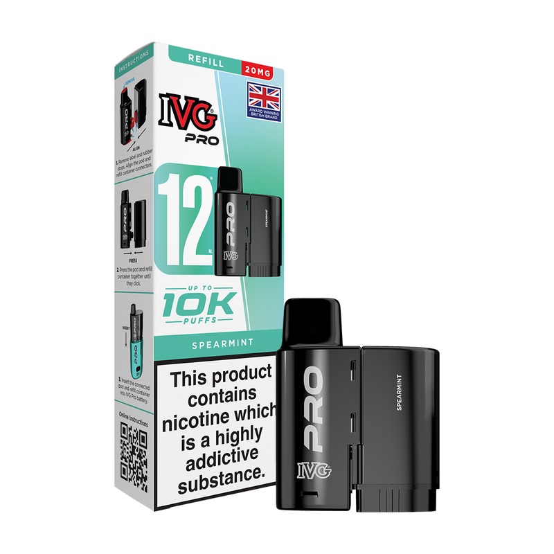 IVG Pro 12 Refill Pack - Spearmint