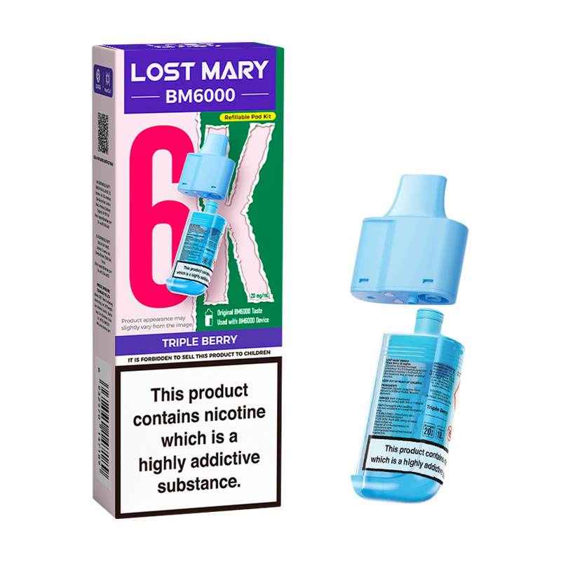 Lost Mary BM6000 Refill Pack - Triple Berry