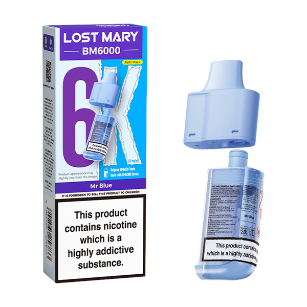 Lost Mary BM6000 Refill Pack - Mr Blue
