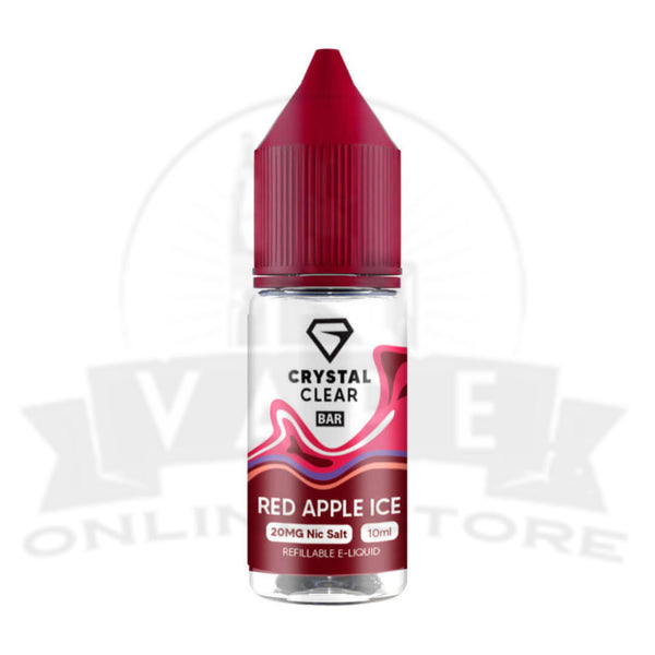 Crystal Clear Red Apple Ice 10ml Nic Salt E-Liquid