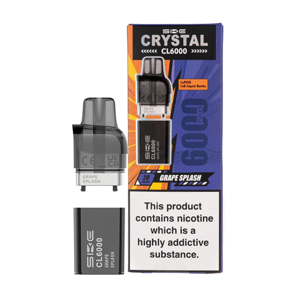 SKE Crystal CL6000 Pods - Grape Splash