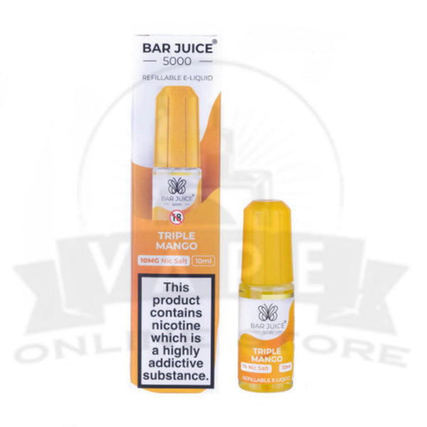 Bar Juice 5000 10ml Nic Salt E-Liquid - Triple Mango