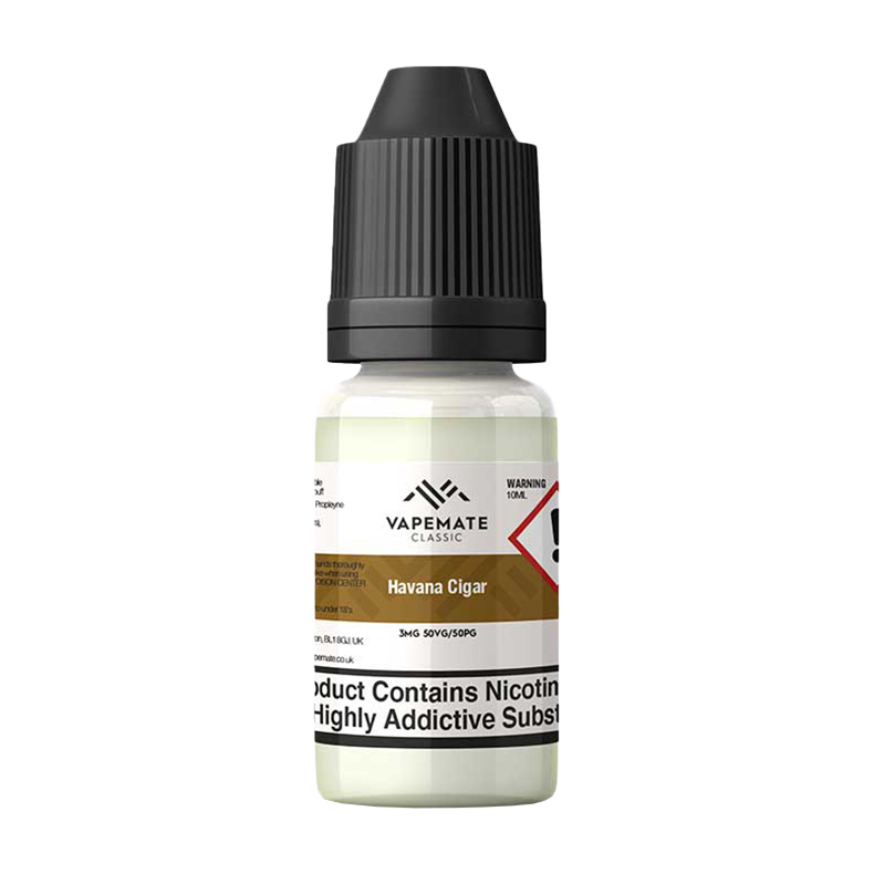 Vapemate 10ml Eliquid - Classic Havana Cigar