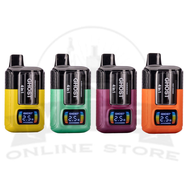 Vapes Bars Ghost 2400 Puffs 4-in-1 Pod Vape Kit